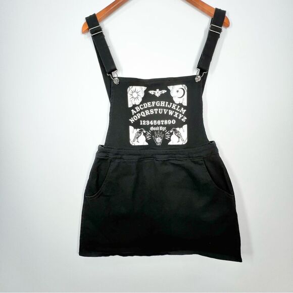 Hot Topic Spirit Ouija Board Skirtall Overall Jumper Dress XL EUC - Picture 2 of 13